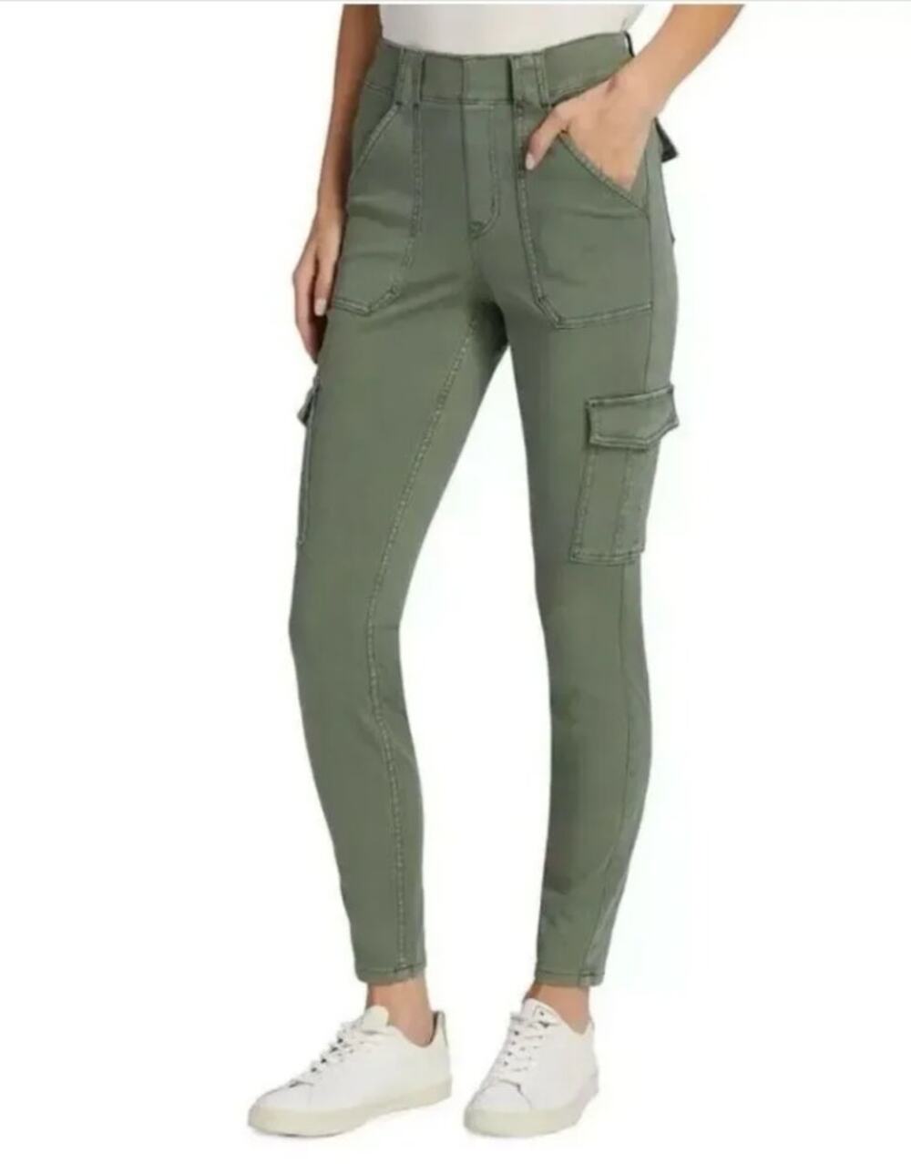 NWT SPANX Stretch Twill Ankle Cargo Skinny Pants